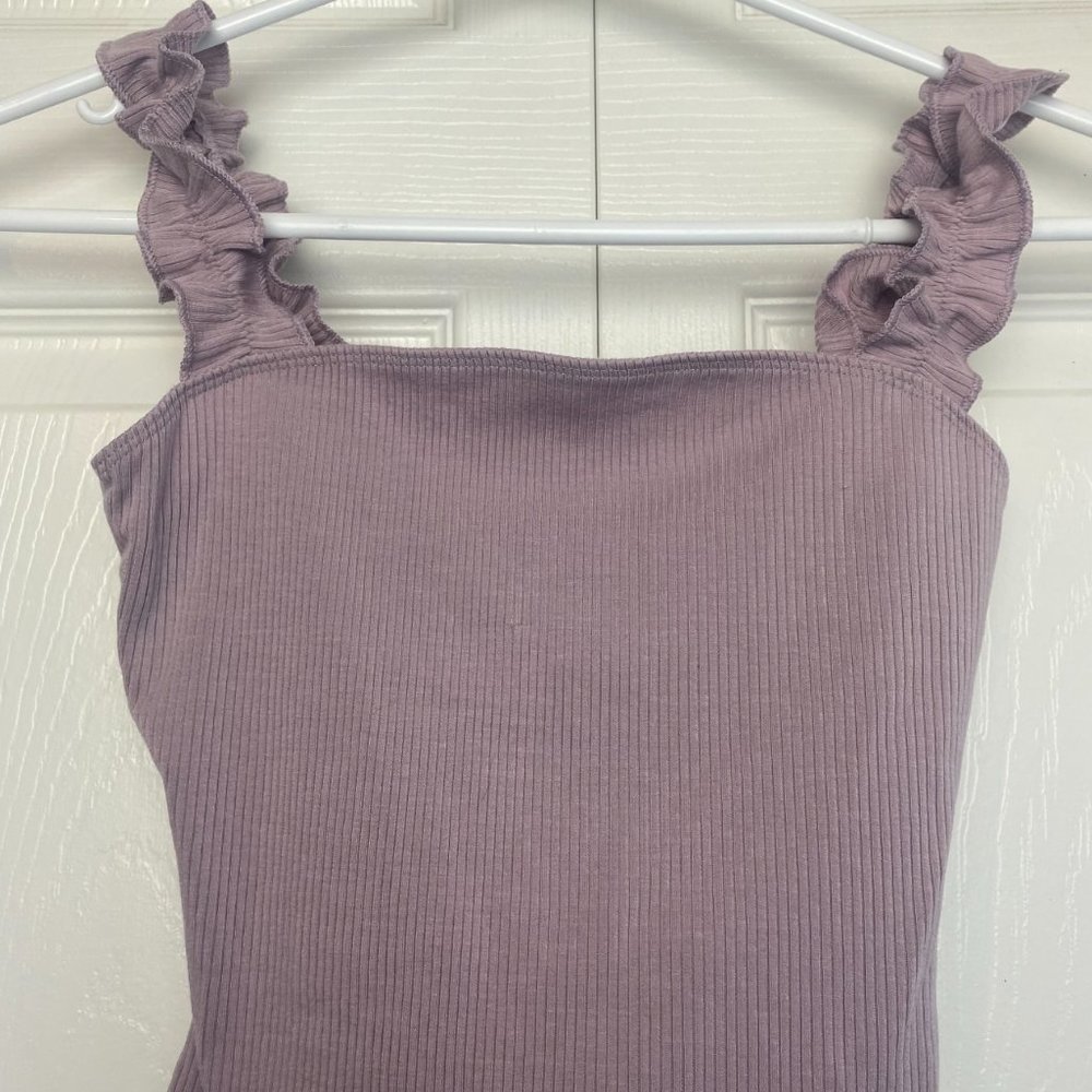 Aritzia Sunday Best Firecracker Tank Crop Top Light Purple Size XXS - Picture 3 of 6